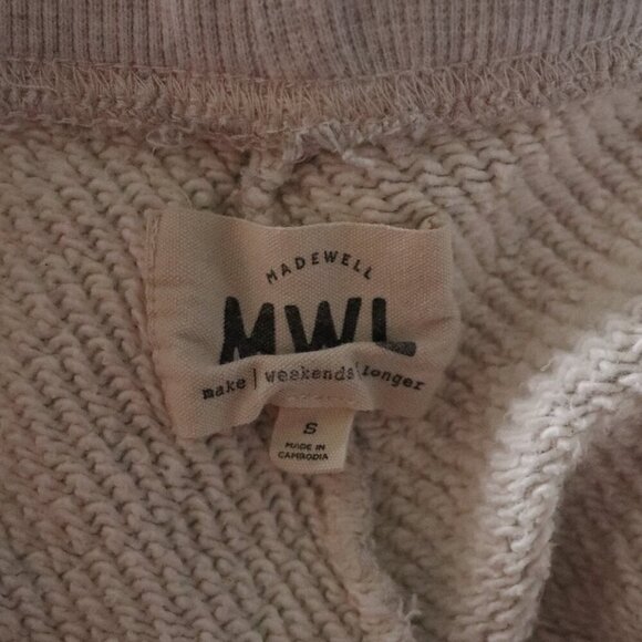 Madewell Women's Sz S White Ellington Straight Leg Stretch Pockets Sweater Pants - Picture 7 of 9